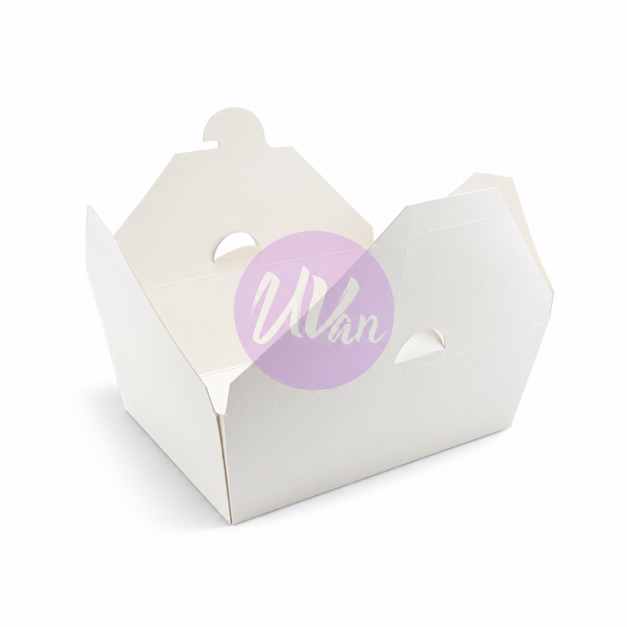 #4 96oz Paper Take-Out Box with Hole
